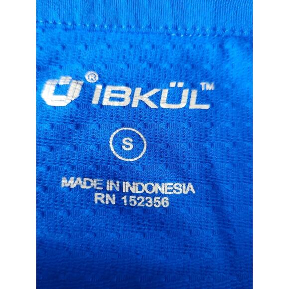 Ibkul Blue Long Sleeve Mock Neck Top Women's Size Small Golf Pickleball Tennis - Picture 4 of 6